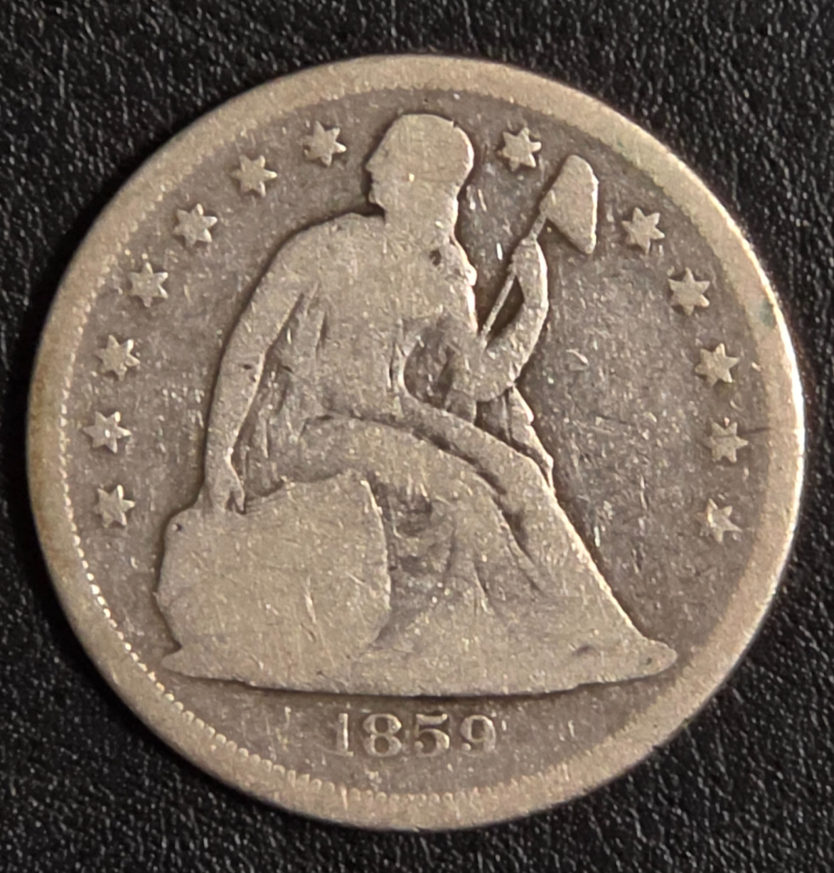 1859-O SEATED LIBERTY SILVER DOLLAR 1859-O SEATED LIBERTY SILVER DOLLAR