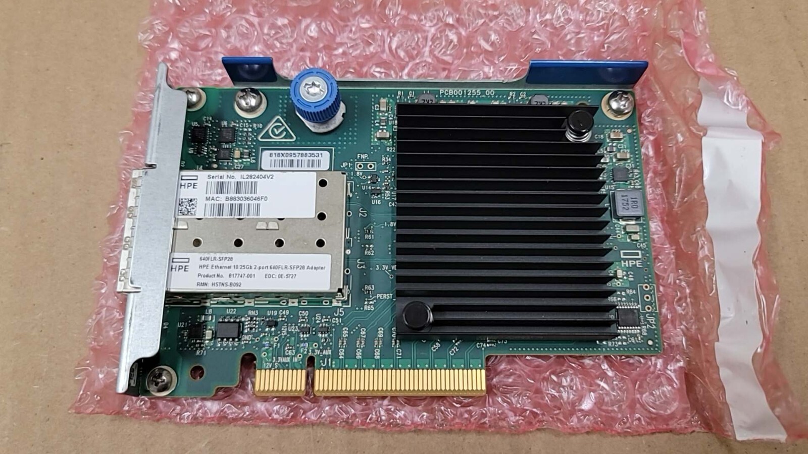 HPE 817749-B21 10/25Gb 2-port 640FLR SFP28 adapter 840139-001 817747-001 HPE 817749-B21 10/25Gb 2-port 640FLR SFP28 adapter 840139-001 817747-001