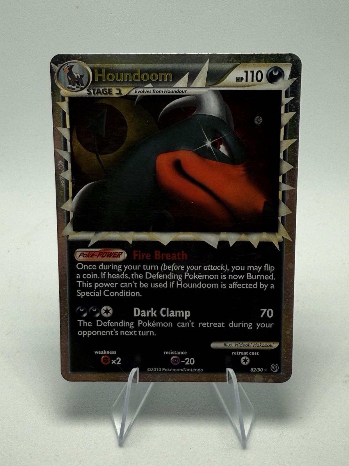 Houndoom Pokémon TCG Undaunted 82/90 Holo Rare 110 HP English 2010 Prime Houndoom Pokémon TCG Undaunted 82/90 Holo Rare 110 HP English 2010 Prime