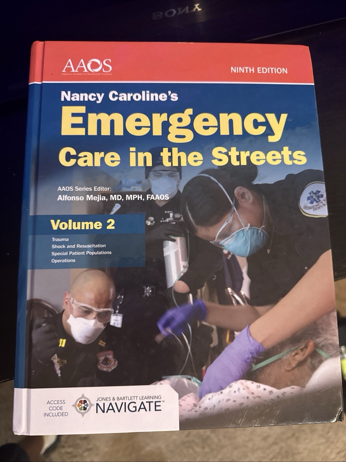 AAOS Nancy Caroline\'s Emergency Care Ninth Edition Vol 2 Hardcover No Code
