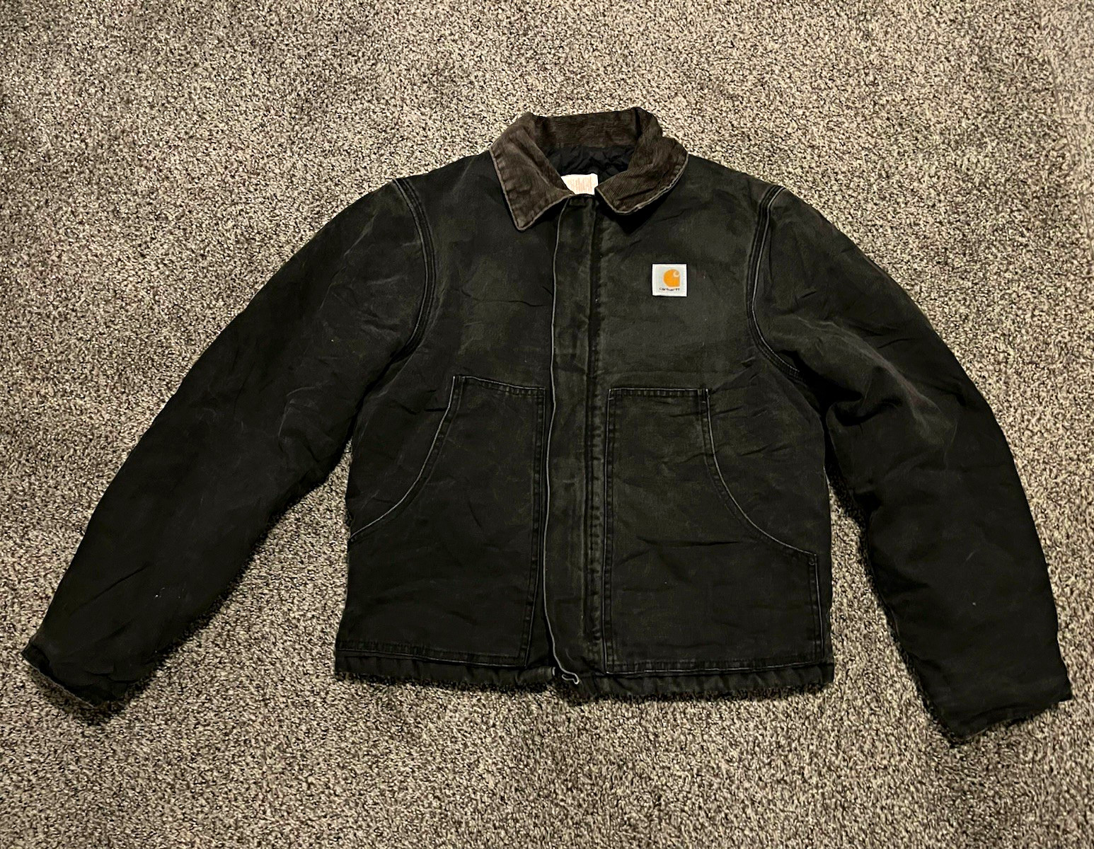 Vintage Carhartt J02 BLK Men’s Black Canvas Quilt-Lined Size 40 Vintage Carhartt J02 BLK Men’s Black Canvas Quilt-Lined Size 40