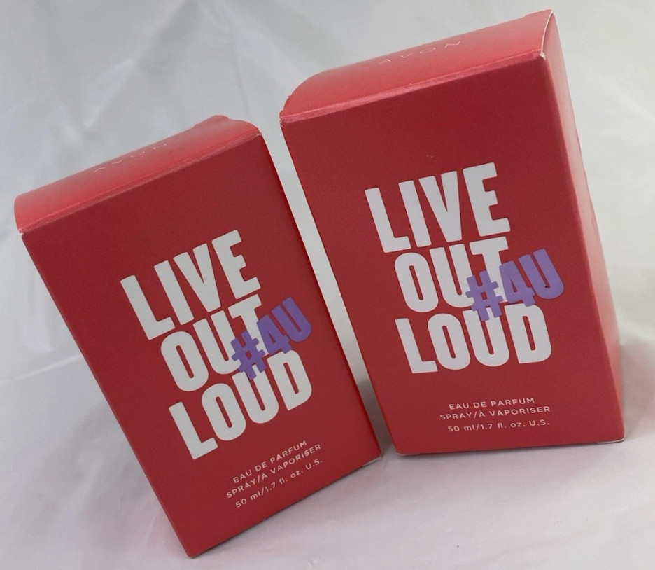 2 bottle AVON LIVE OUT LOUD EAU DE PARFUM SPRAY #4U 50 ML 1.7 FL OZ LOT spray 2 bottle AVON LIVE OUT LOUD EAU DE PARFUM SPRAY #4U 50 ML 1.7 FL OZ LOT spray