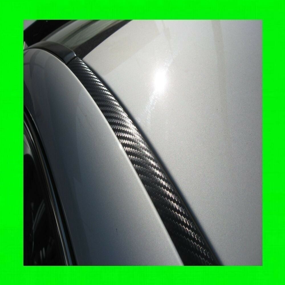 FOR LEXUS CARBON FIBER 2PC ROOF TOP TRIM DRIP MOLDINGS COVERS SET 5YR WARRANTY 2