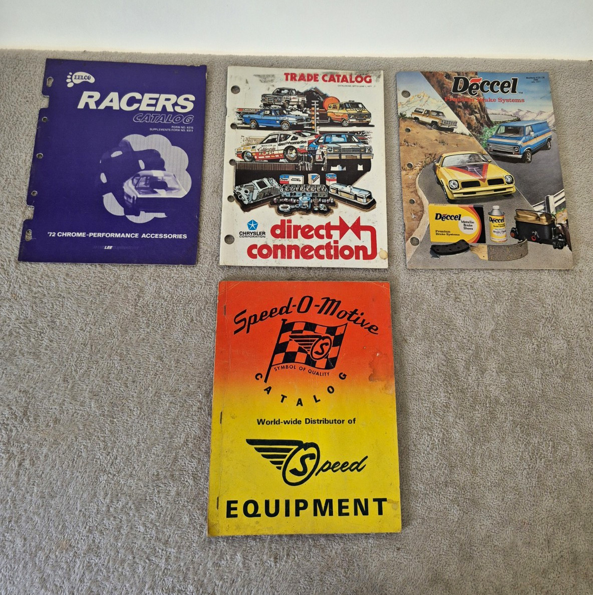 Vintage Speed Parts Catalog Lot Mopar Direct Connection Speed-O-Motive Felco
