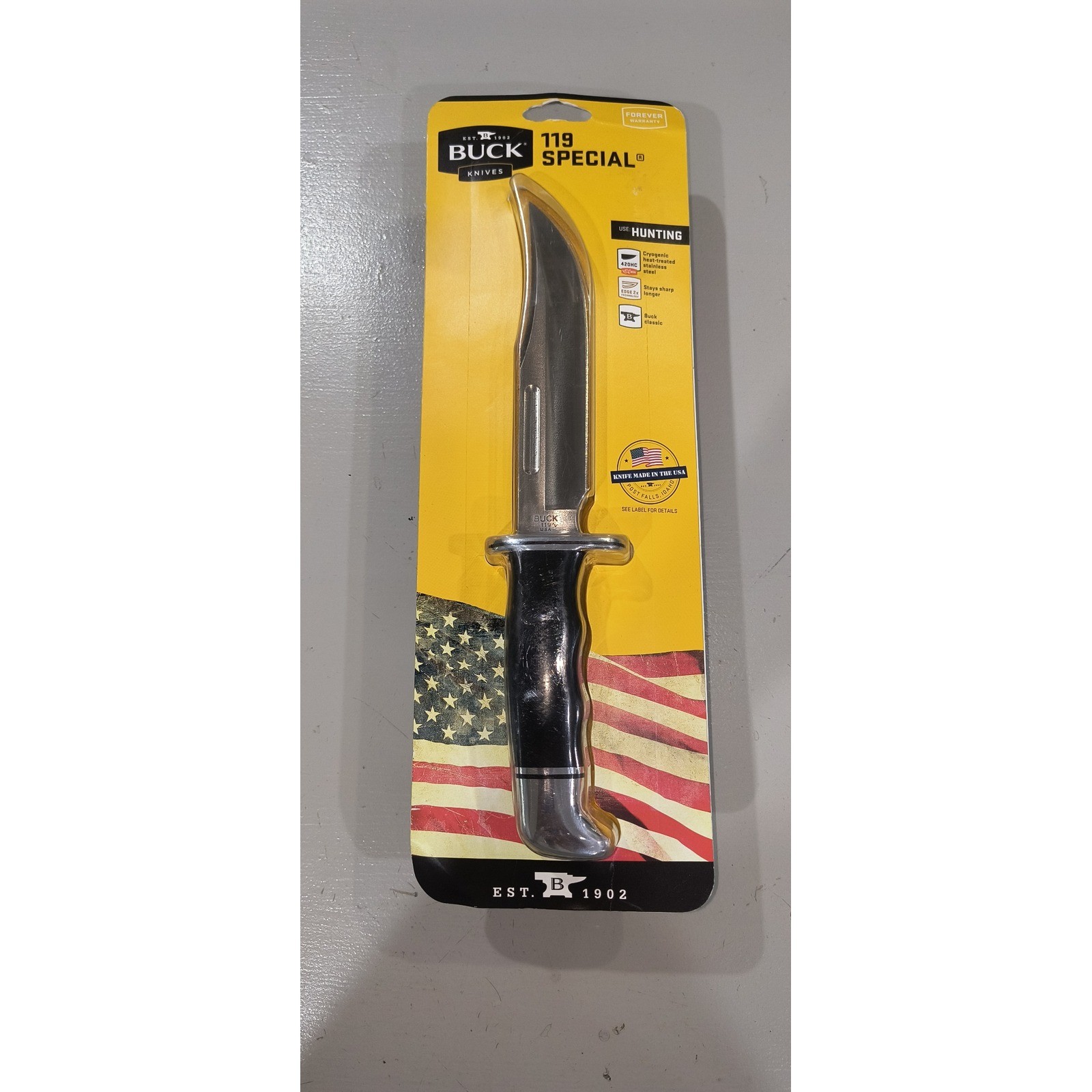 Buck Knives 119 Special Fixed Blade Hunting Knife 6 inch 420HC Steel USA Made Buck Knives 119 Special Fixed Blade Hunting Knife 6 inch 420HC Steel USA Made