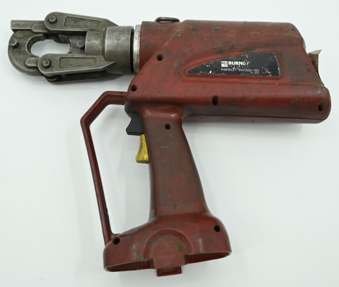 Burndy PAT600-18V Hydraulic Battery Operated 6-Ton Patriot Crimping Tool
