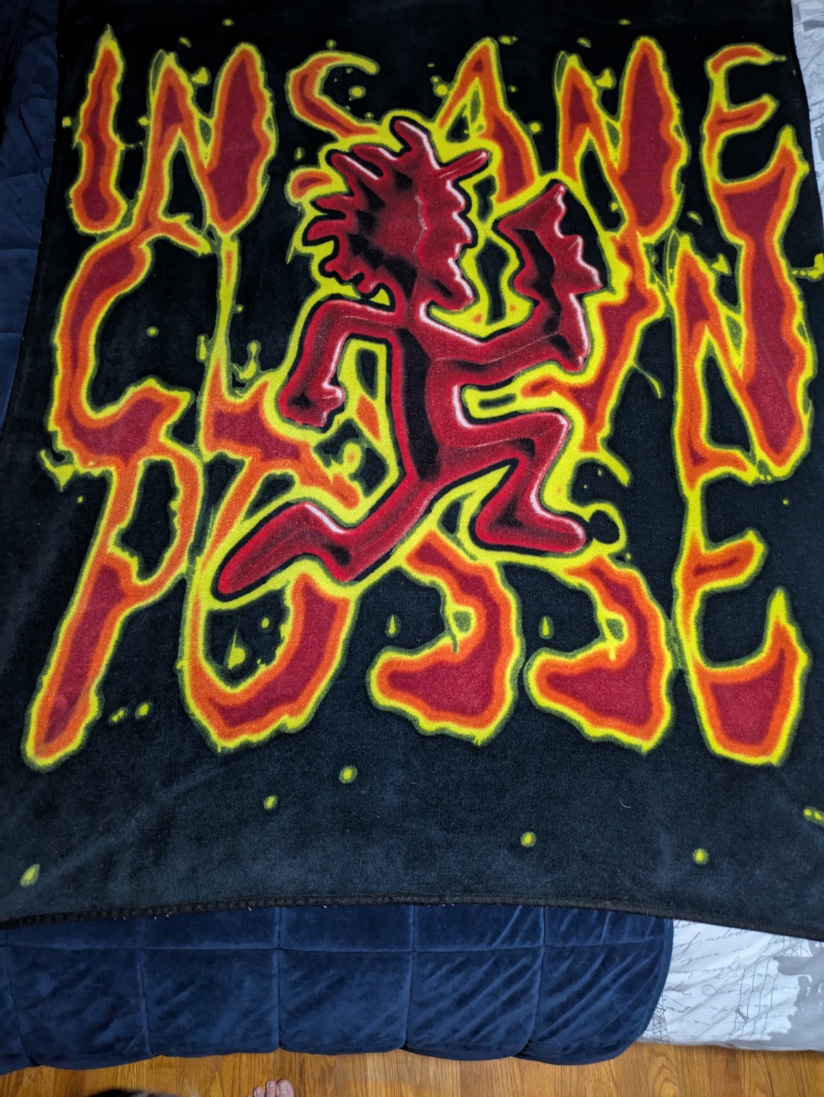 2000s Insane Clown Posse ICP Psychopathic Records Hatchet man Fleece Blanket 2000s Insane Clown Posse ICP Psychopathic Records Hatchet man Fleece Blanket