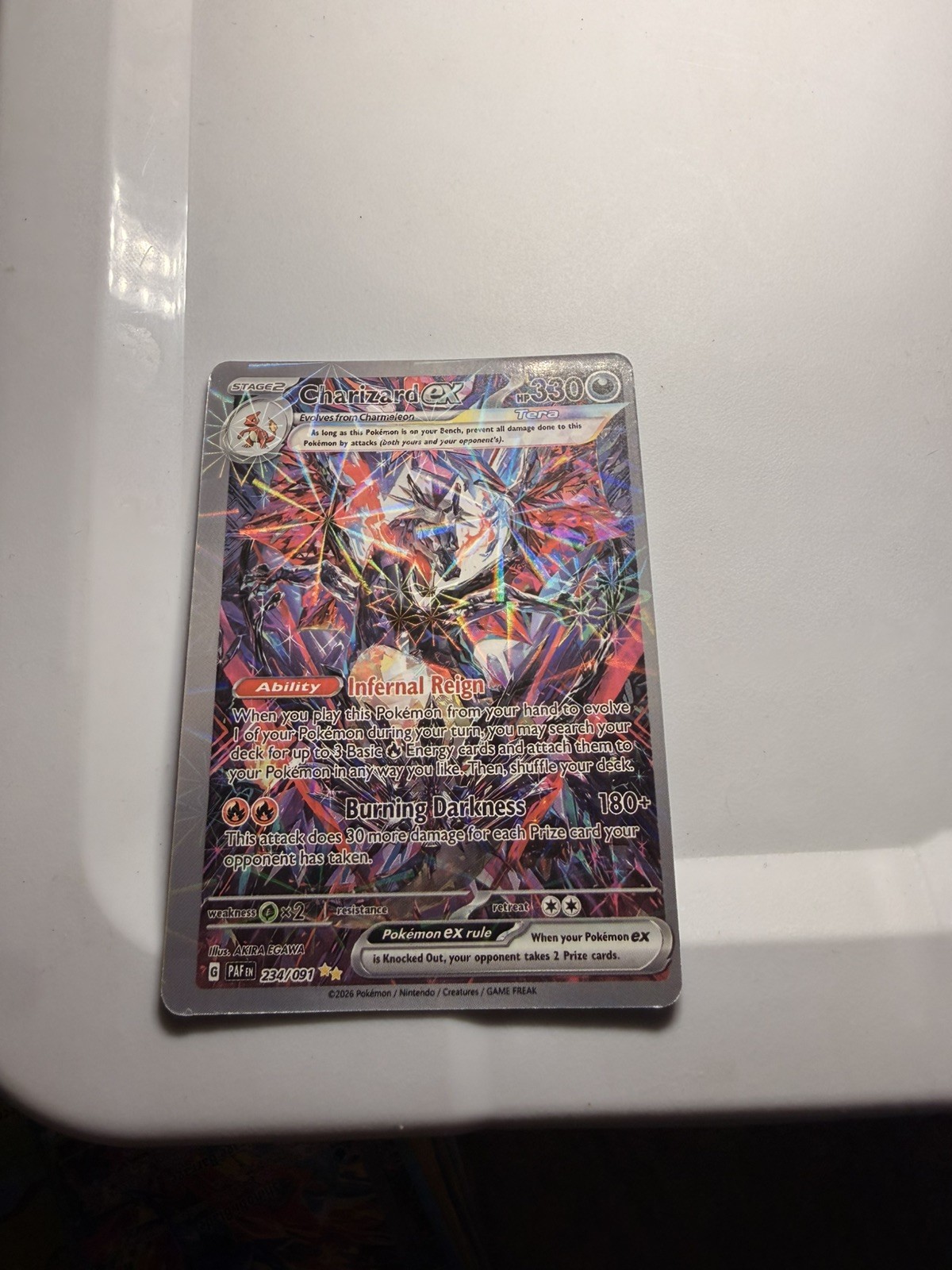 Charizard ex 234/091 Special Illustration Rare Paldean Fates Pokemon Holo LP Charizard ex 234/091 Special Illustration Rare Paldean Fates Pokemon Holo LP