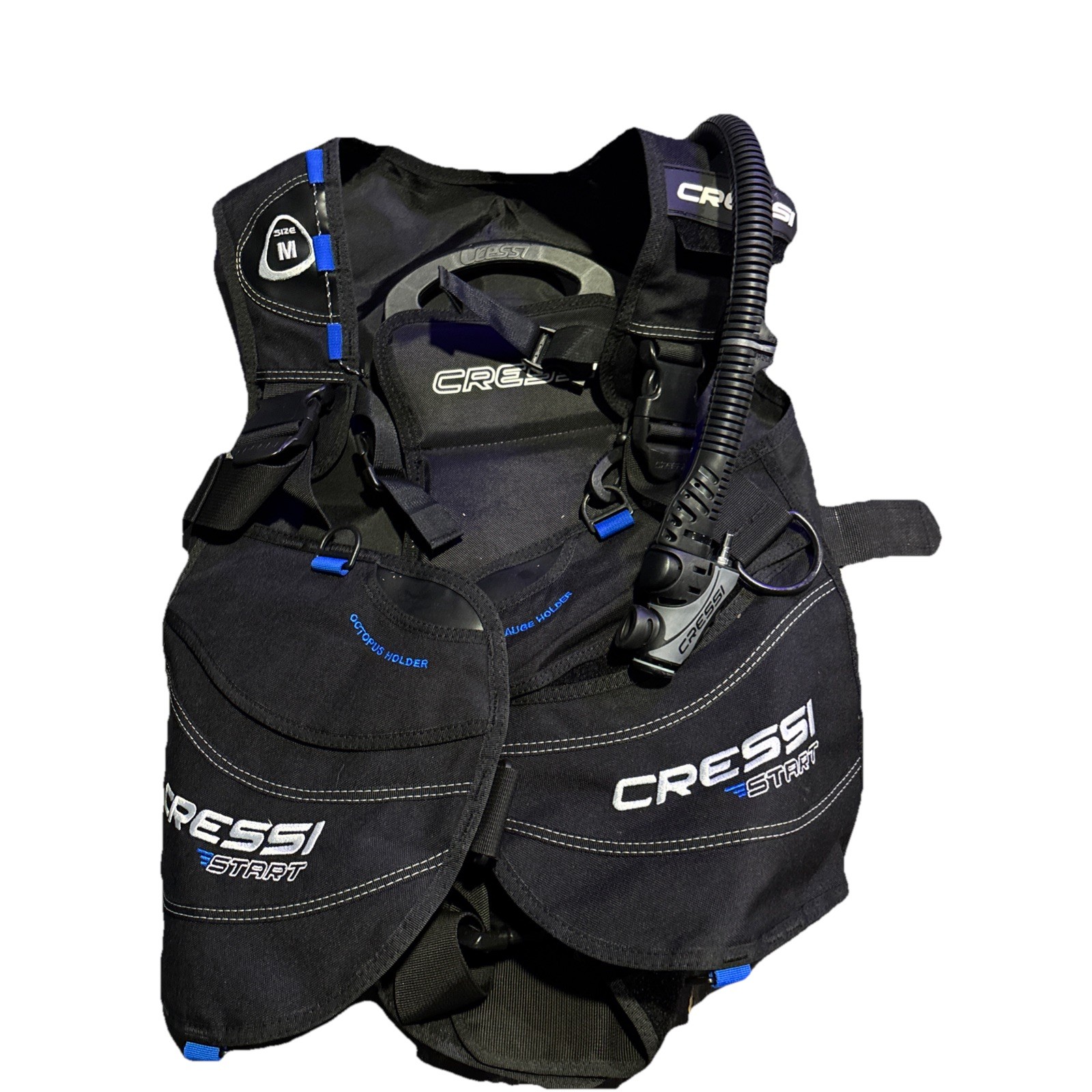Cressi Start Buoyancy Compensator Device BCD Size M Black Scuba Diving Vest Cressi Start Buoyancy Compensator Device BCD Size M Black Scuba Diving Vest