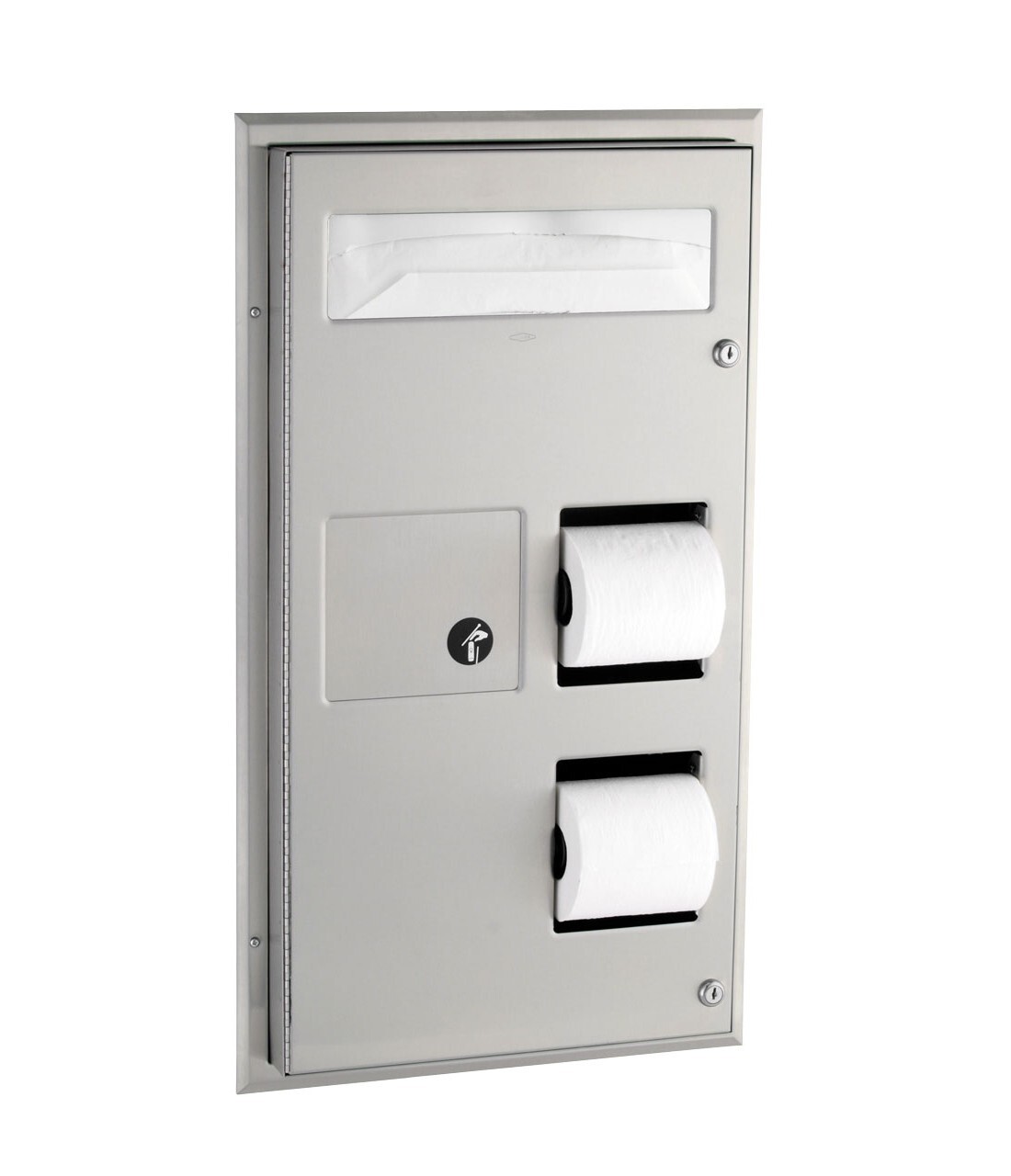 Bobrick B-3574 ClassicSeries Partition Mounted Seat Cover Dispenser Bobrick B-3574 ClassicSeries Partition Mounted Seat Cover Dispenser