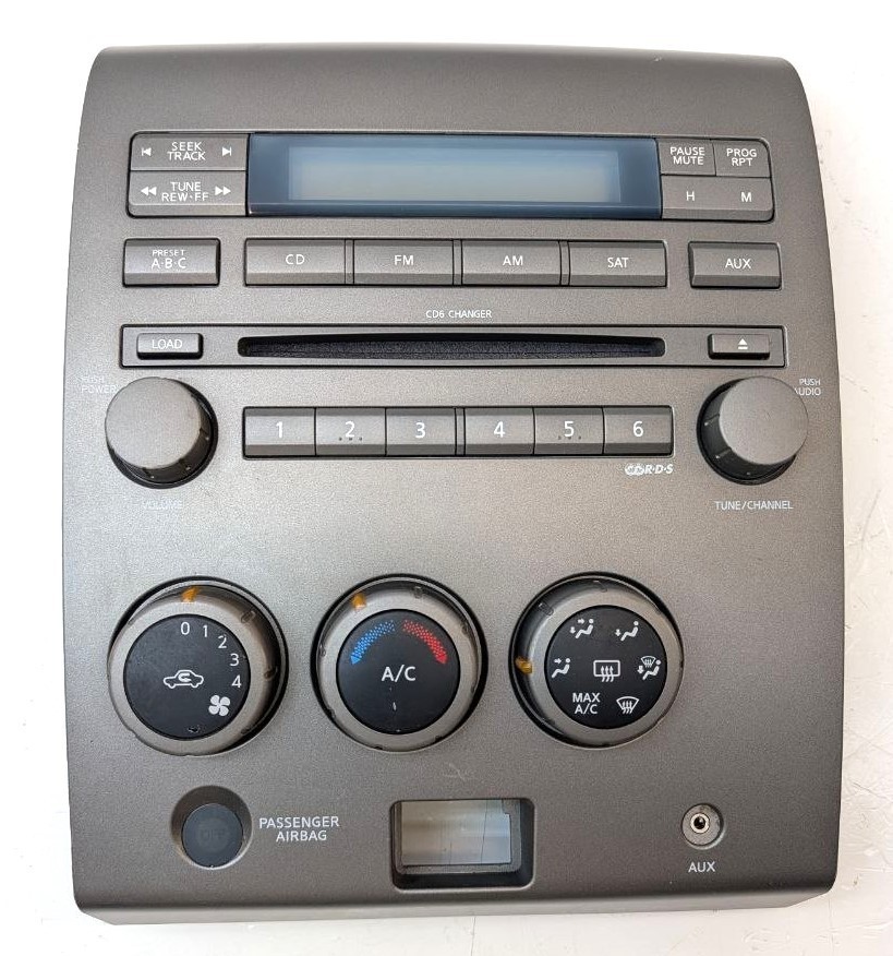 2004-2007 Nissan Titan Armada Front Climate Control Radio Bezel Rockford Fosgate