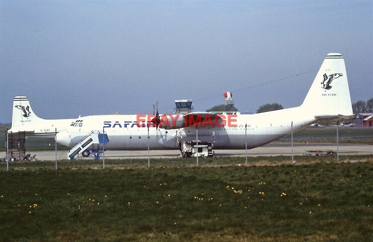 PHOTO  ZS-RSI LOCKHEED HERCULES SAFAIR ( ATLANTIC CARGO) COVENTRY 1995