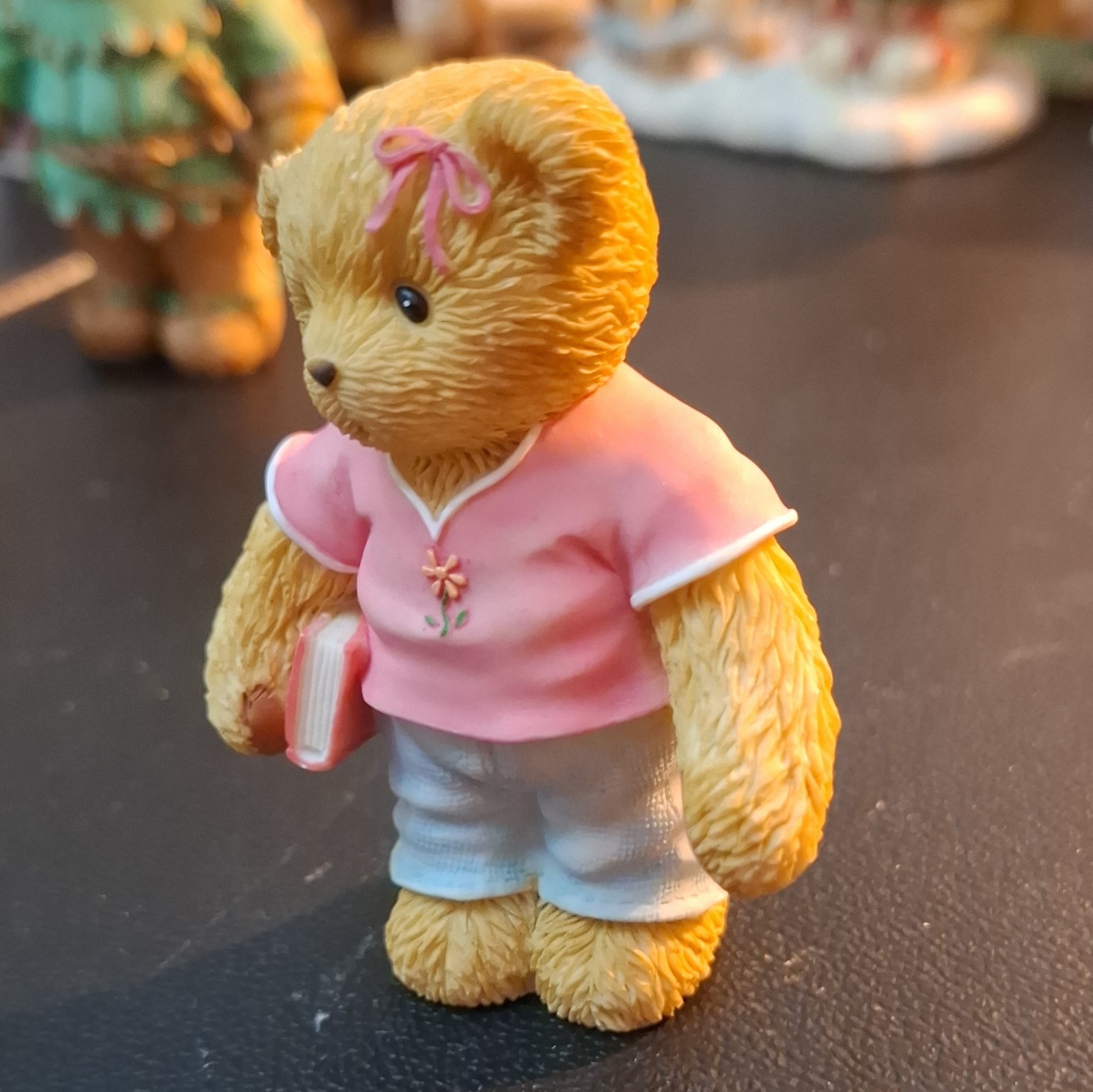 Enesco Goodfriends Priscilla Hillman Big Sister Resin Bear Figurine w/ Book