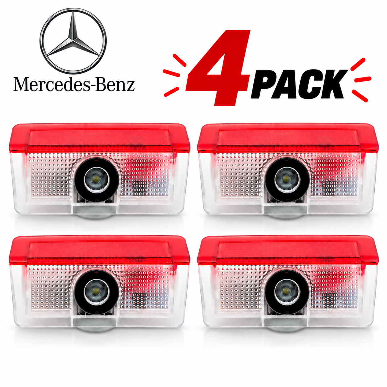 Mercedes-Benz Door Light Car LED 4Pcs Projector Ghost Shadow Lamp Mercedes-Benz Door Light Car LED 4Pcs Projector Ghost Shadow Lamp