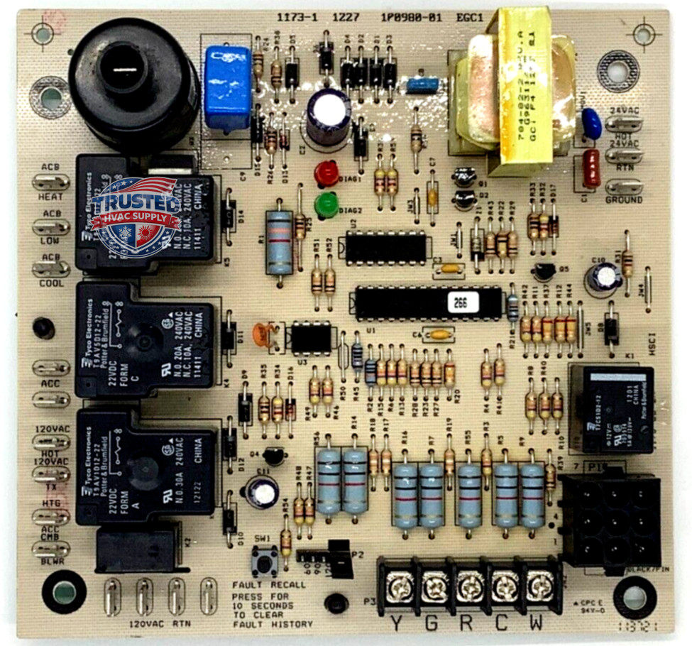 100980-01 NEW EGC-2 Furnace EGC-1 Control Board GENUINE OEM PART SEALED 1173-1 100980-01 NEW EGC-2 Furnace EGC-1 Control Board GENUINE OEM PART SEALED 1173-1