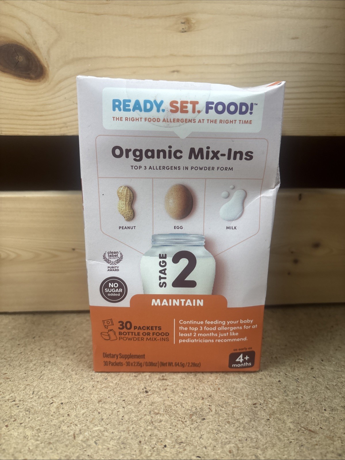 Ready, Set, Food Early Allergen Intro Mix-ins 30 Pack Stage 2 Baby exp: 11/2027 Ready, Set, Food Early Allergen Intro Mix-ins 30 Pack Stage 2 Baby exp: 11/2027