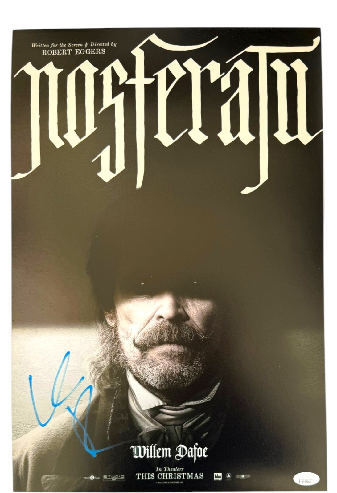 WILLEM DAFOE SIGNED NOSFERATU 12X18 MOVIE POSTER PHOTO JSA COA WILLEM DAFOE SIGNED NOSFERATU 12X18 MOVIE POSTER PHOTO JSA COA
