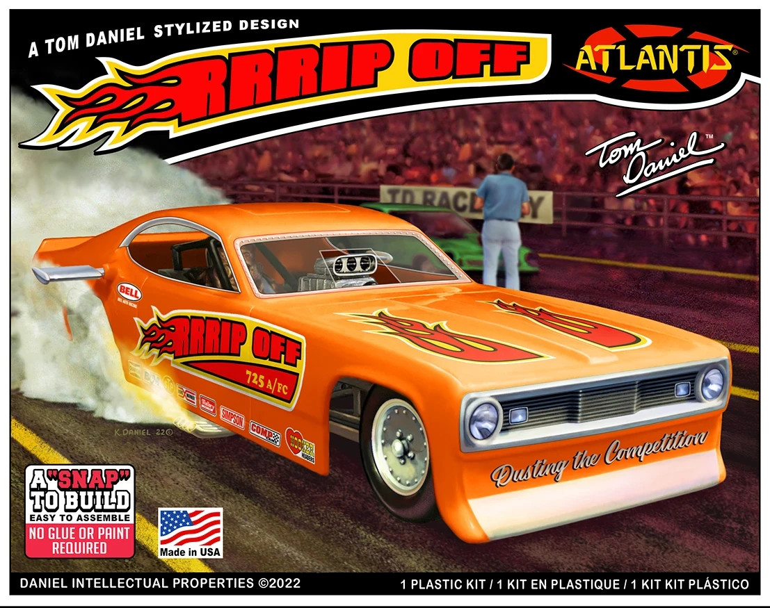 1:32 Tom Daniel - RRRIP OFF Classic Funny Car - A Tom Daniel Stylized Design (Sn 1:32 Tom Daniel - RRRIP OFF Classic Funny Car - A Tom Daniel Stylized Design (Sn