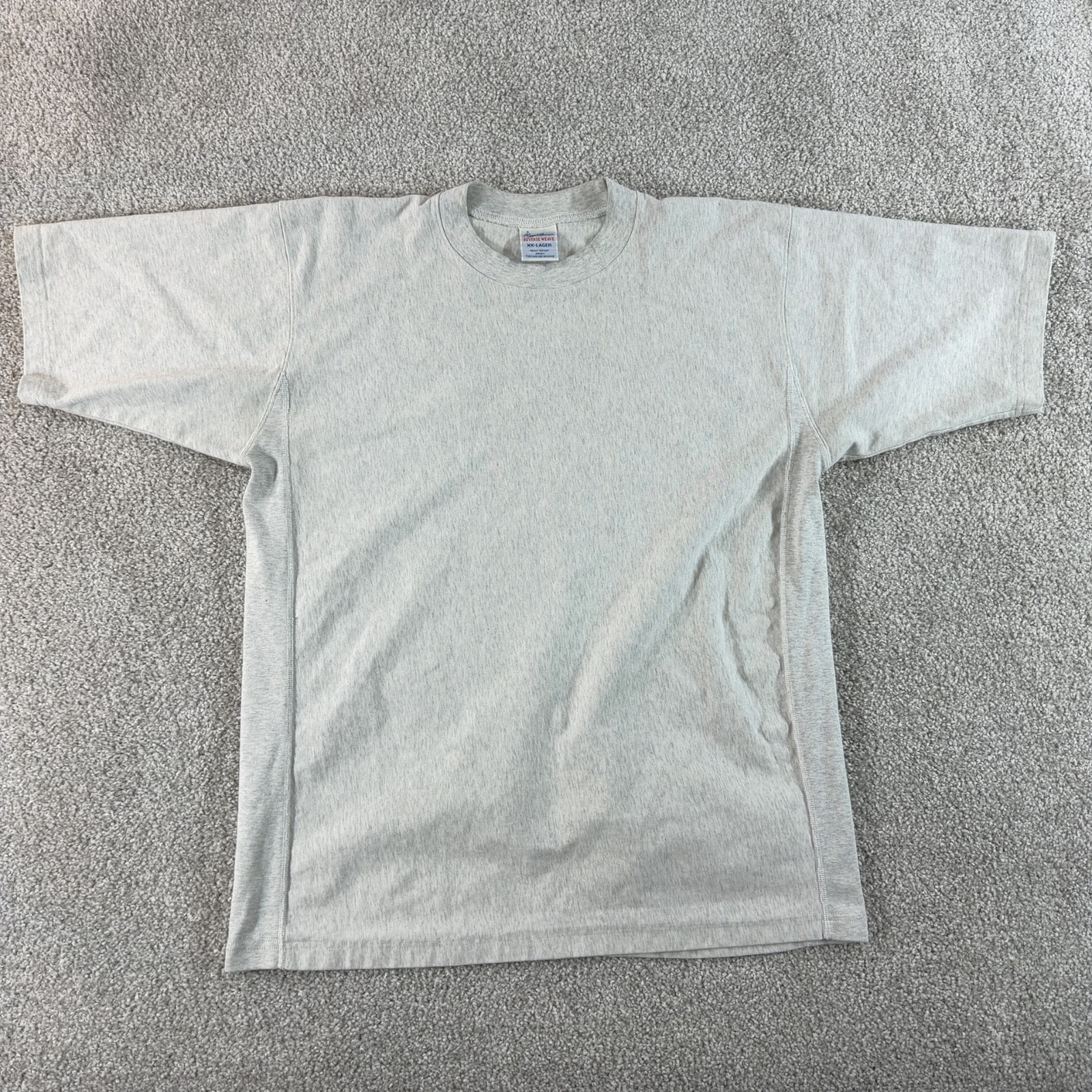 VTG Rugged Bronson T-Shirt Mens 2XL White Heavyweight Reverse Weave Jersey Tee