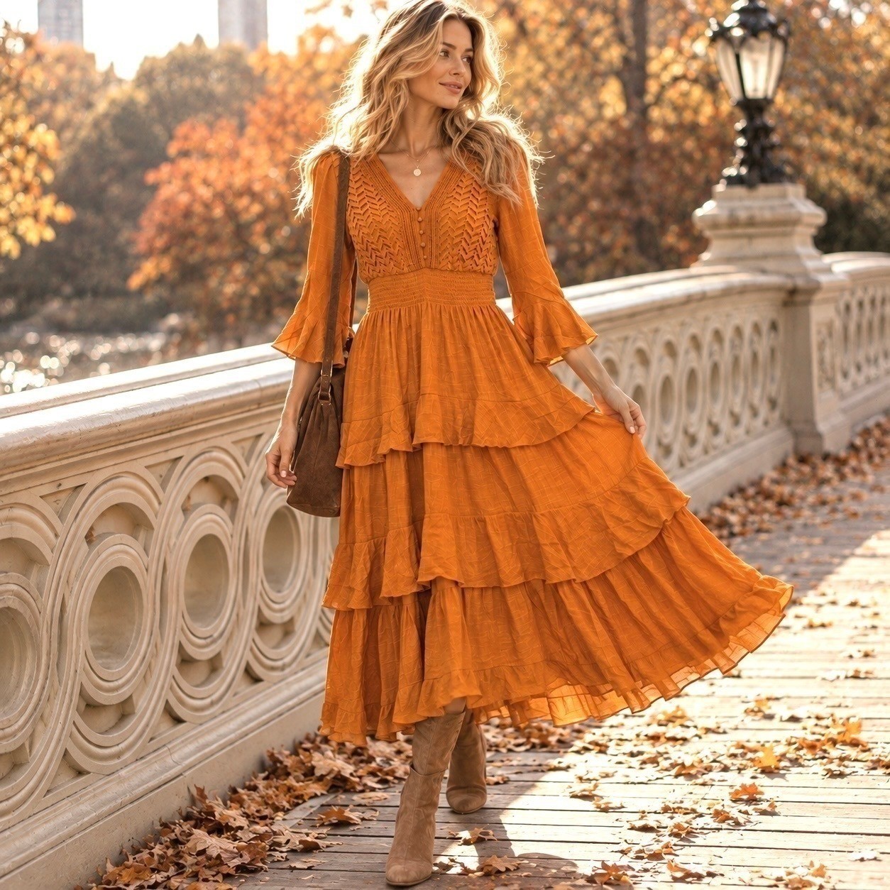 Anthropologie Kings Road XL Maxi Dress Orange Witchy Cottagecore Boho Fall Fairy Anthropologie Kings Road XL Maxi Dress Orange Witchy Cottagecore Boho Fall Fairy