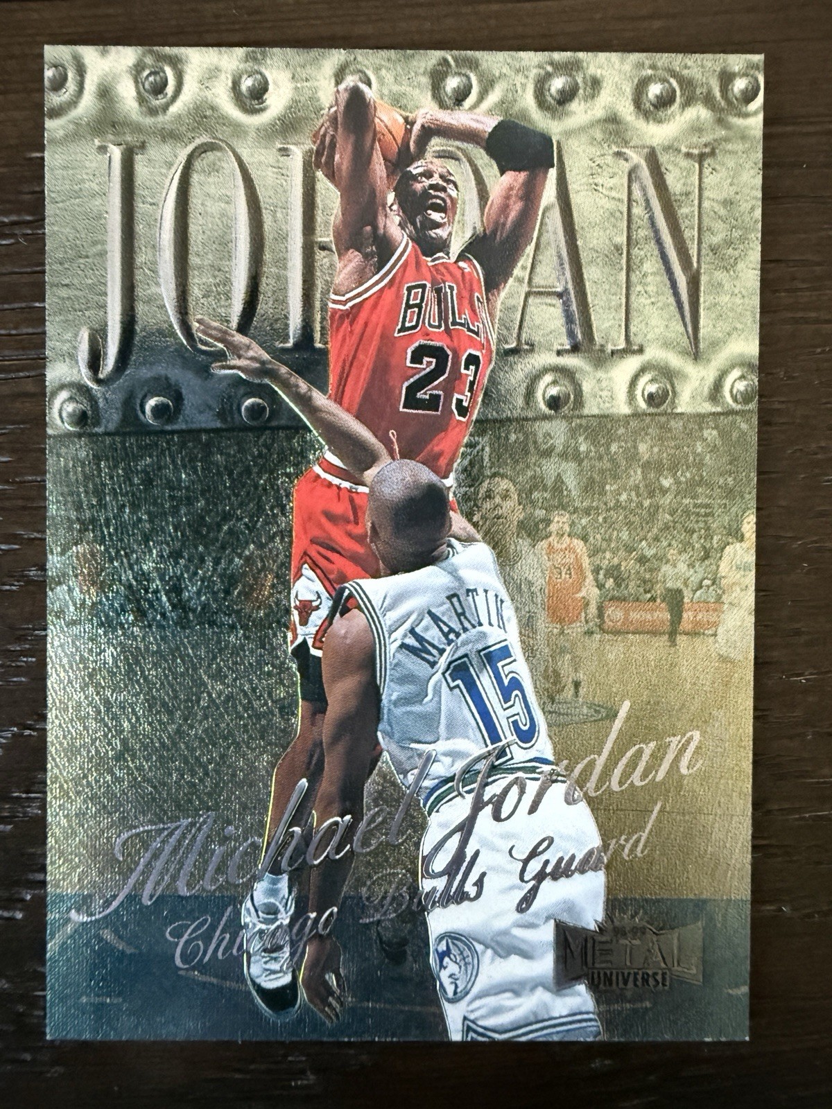 1998-99 Michael Jordan Skybox Metal Universe Chicago Bulls #1 HOF 1998-99 Michael Jordan Skybox Metal Universe Chicago Bulls #1 HOF