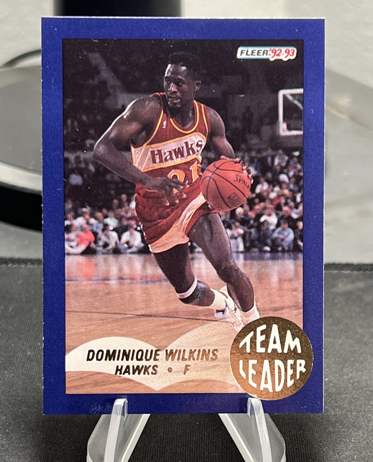1992-93 Fleer - Team Leaders Dominique Wilkins #1 1992-93 Fleer - Team Leaders Dominique Wilkins #1