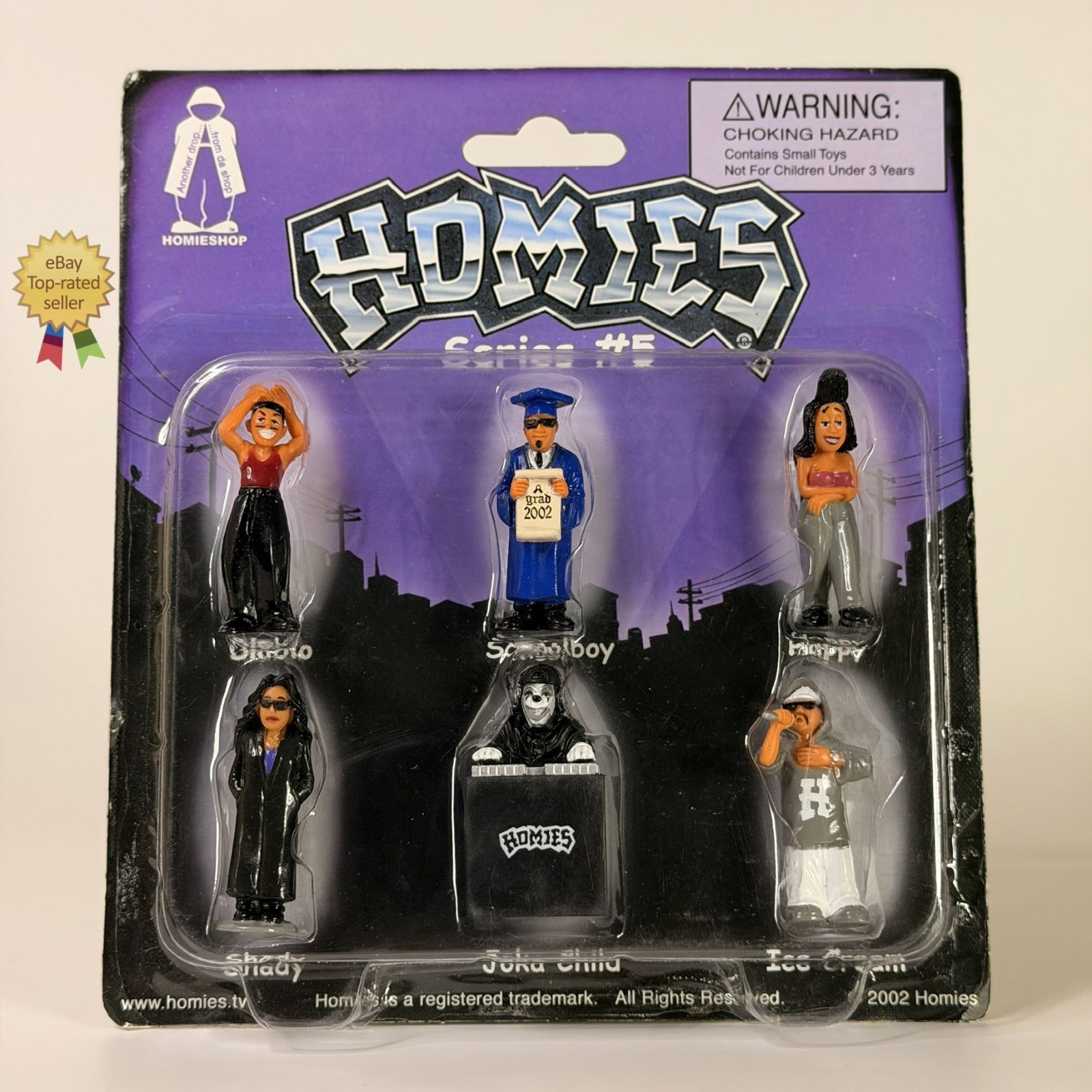 NEW Homies Series 5 Diablo Schoolboy Happy Shady Joka Child Ice Cream SEALED NEW Homies Series 5 Diablo Schoolboy Happy Shady Joka Child Ice Cream SEALED