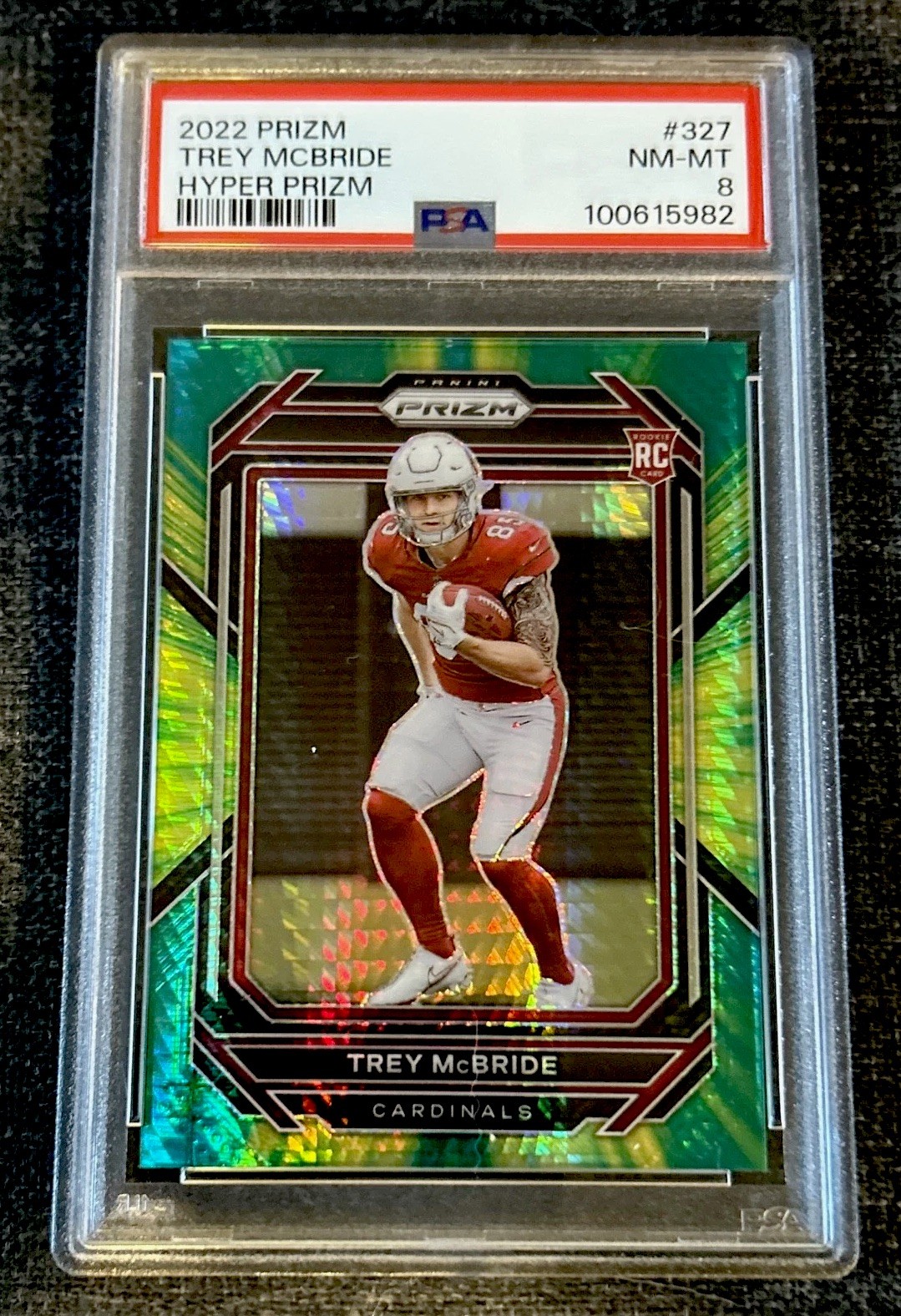 2022 Panini Prizm - TREY MCBRIDE #327 Hyper Green SSP /175 PSA 8 Cardinals 🔥🔥 2022 Panini Prizm - TREY MCBRIDE #327 Hyper Green SSP /175 PSA 8 Cardinals 🔥🔥
