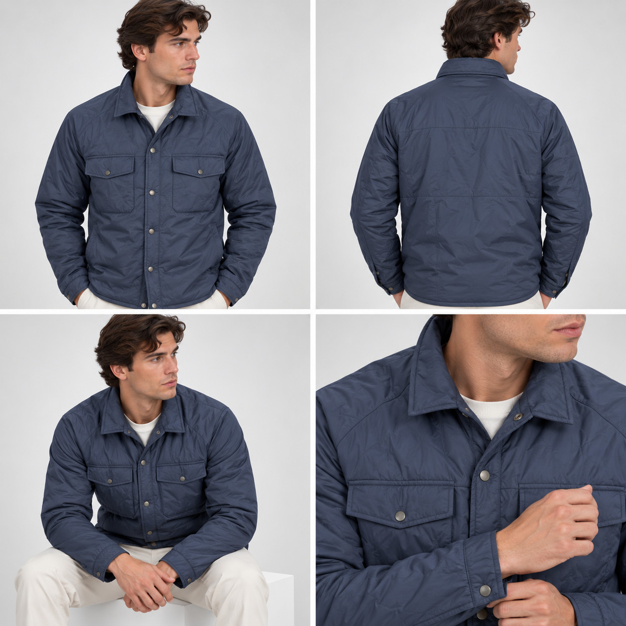 JOHNNIE-O Mens MEDIUM Denzel Featherweight Wake Blue Jacket NEW JOHNNIE-O Mens MEDIUM Denzel Featherweight Wake Blue Jacket NEW