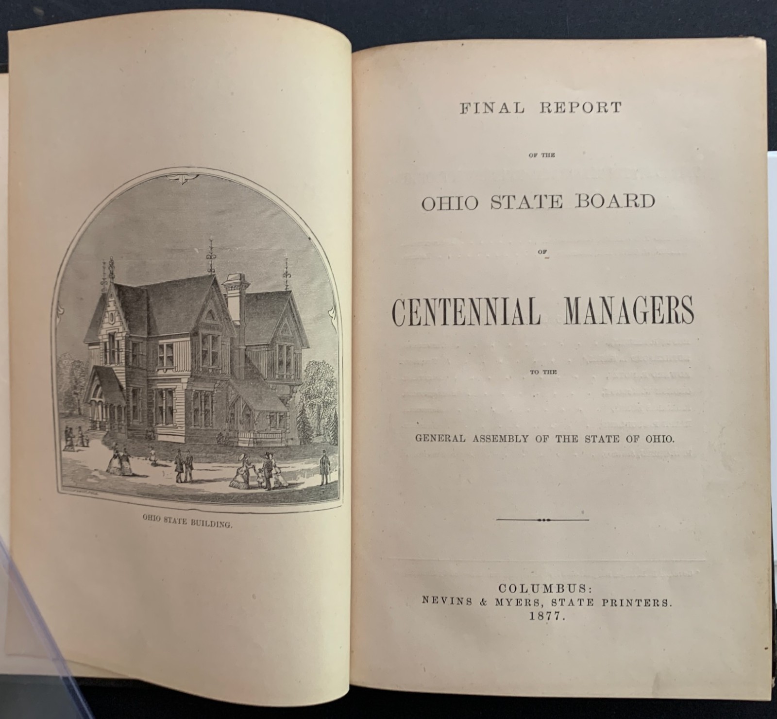 1876 U.S. Centennial Exposition- 1877 Official Report on the Ohio Exhibits