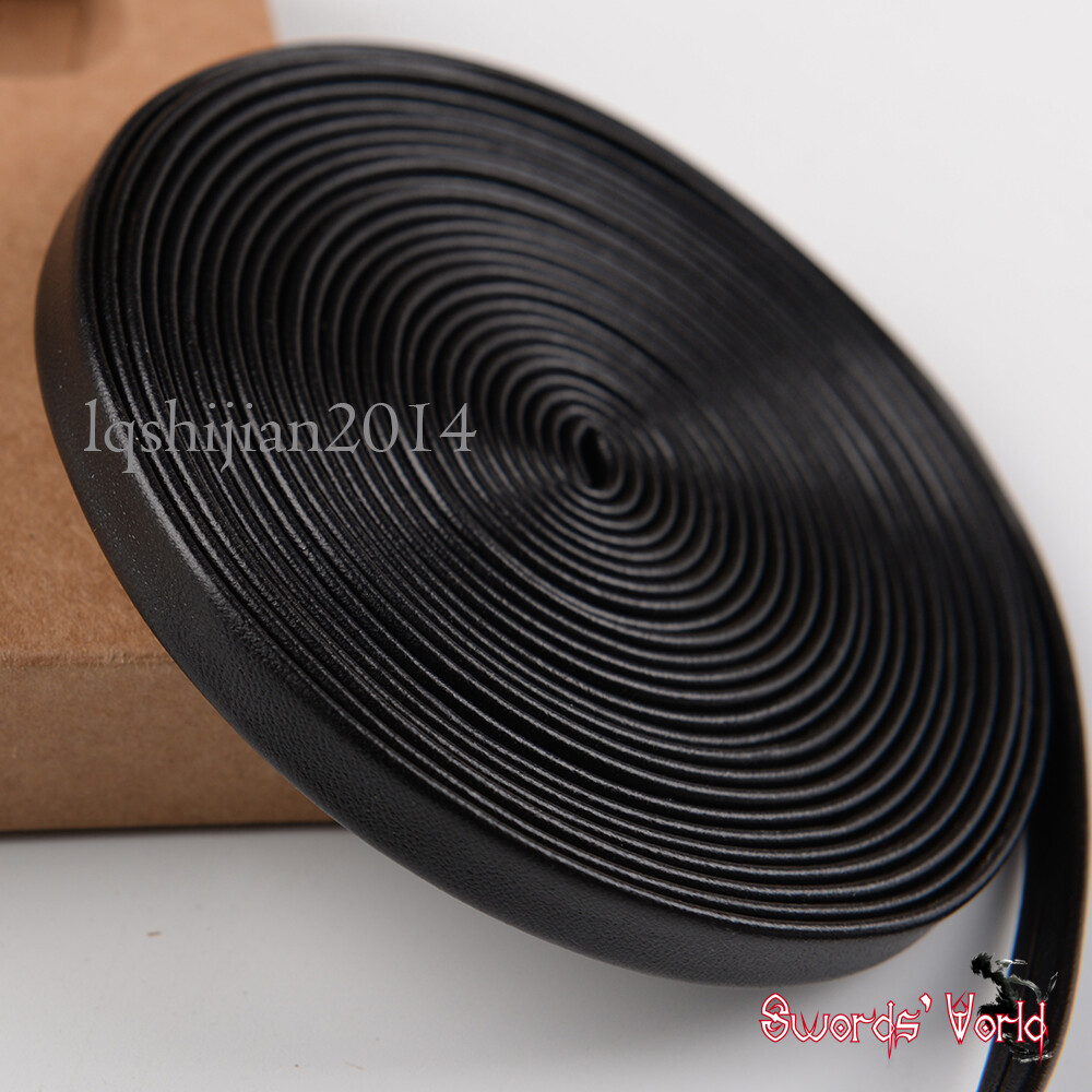 bright black leather Tsuka-Ito 400 cm for Japanese Samurai Sword Katana bright black leather Tsuka-Ito 400 cm for Japanese Samurai Sword Katana