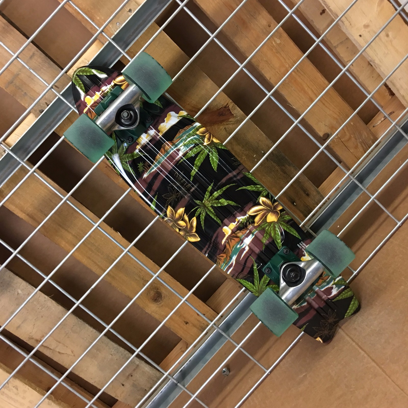 New Globe Bantam Graphic ST Black/Pakalolo Complete Skateboard - 6in x 23in