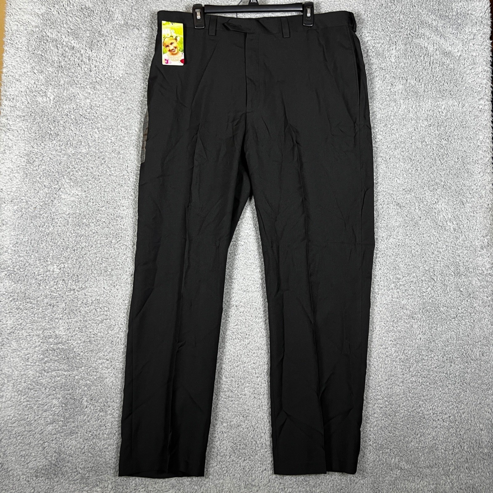 Haggar Dress Pants Mens 38x32 Black Classic Fit Permanent Office Business Formal Haggar Dress Pants Mens 38x32 Black Classic Fit Permanent Office Business Formal