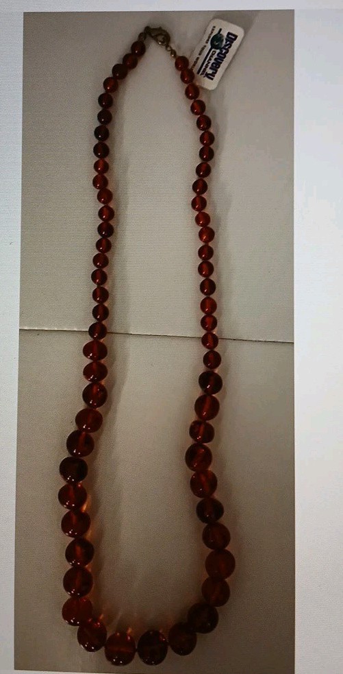 Discovery Channel Explore Your World  Amber Necklace Made In Poland Very Rare