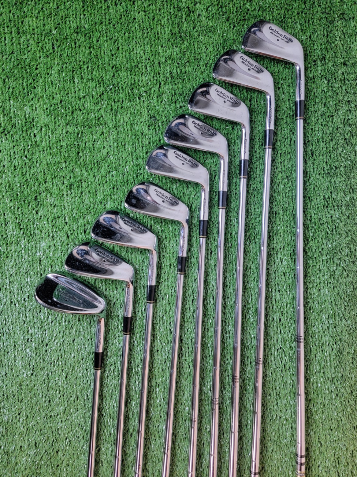 Golden Ram Tour Grind Iron Set Frequency Matched, RH 3-SW, Precision 6.5 Shaft