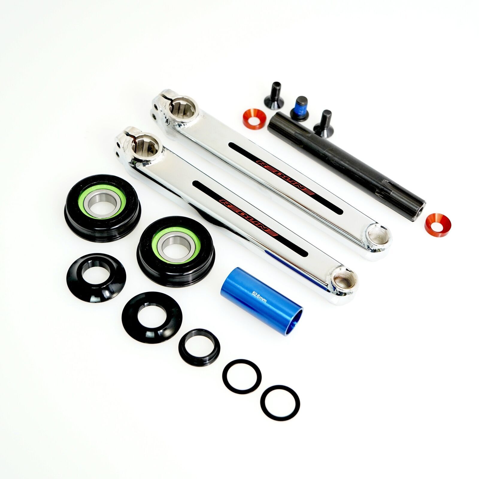 REDLINE FLIGHT Cranks BMX Crank Arms BMX 3-piece Cranks W/BB Sets 175mm or 180mm