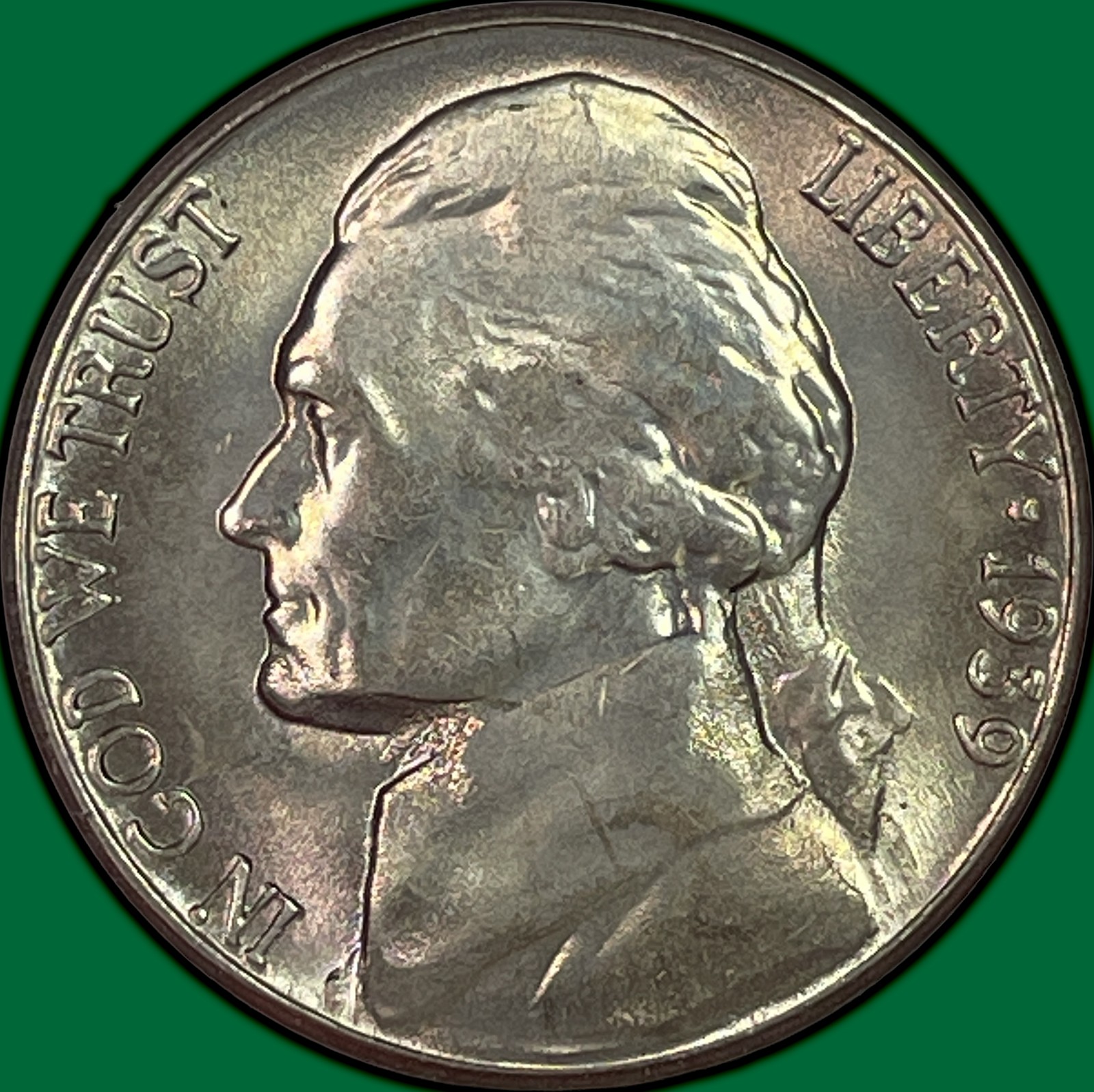 1939-S Jefferson Nickel Brilliant Uncirculated BU Coin #42511