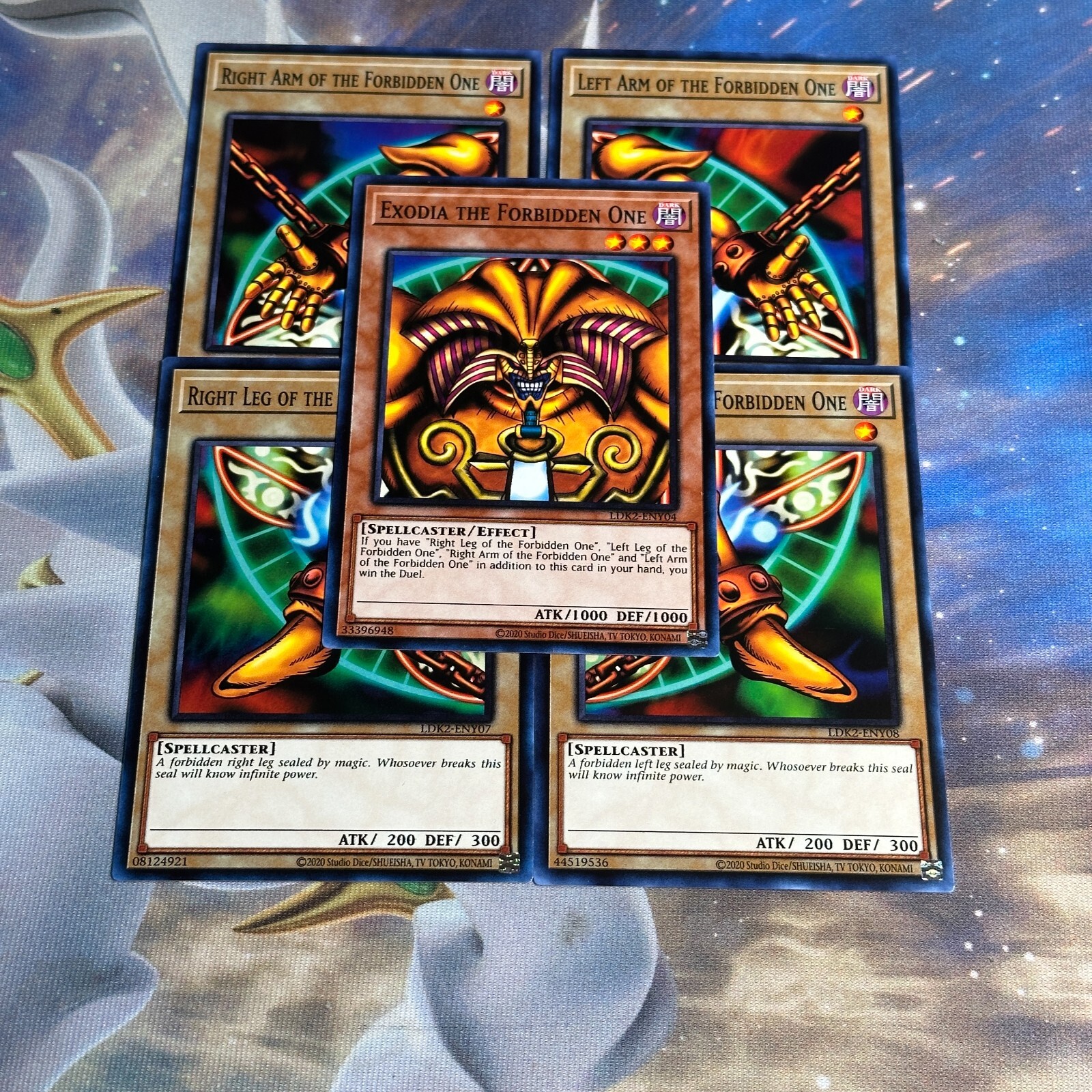 YUGIOH TCG COMPLETE 5 Card Exodia the Forbidden One Set LDK2 Common NM YUGIOH TCG COMPLETE 5 Card Exodia the Forbidden One Set LDK2 Common NM