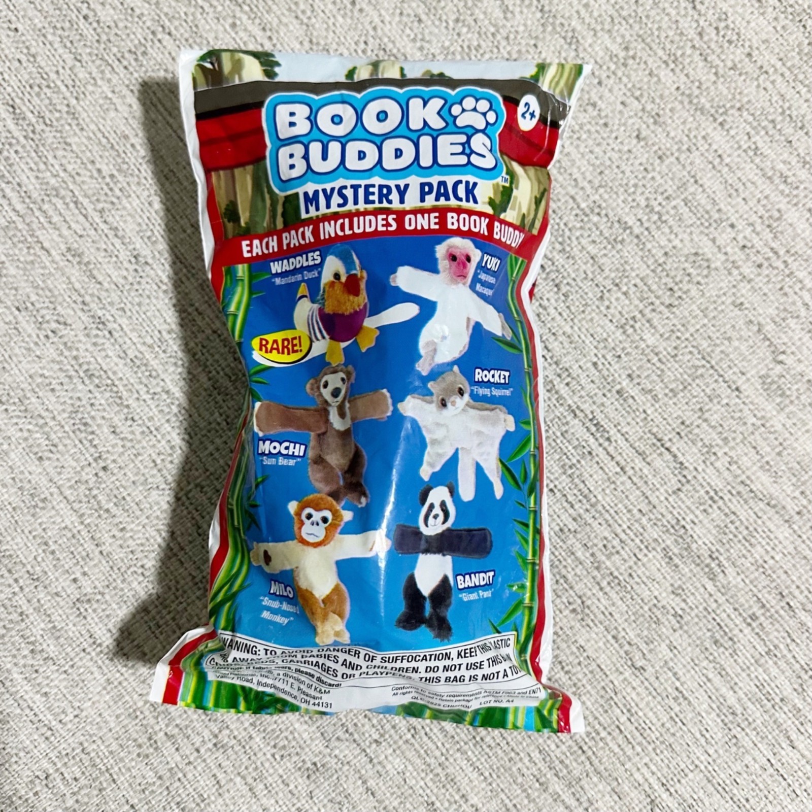 Wild Republic Book Buddies Plush Animal Mystery Pack Slap Bracelet NEW Wild Republic Book Buddies Plush Animal Mystery Pack Slap Bracelet NEW