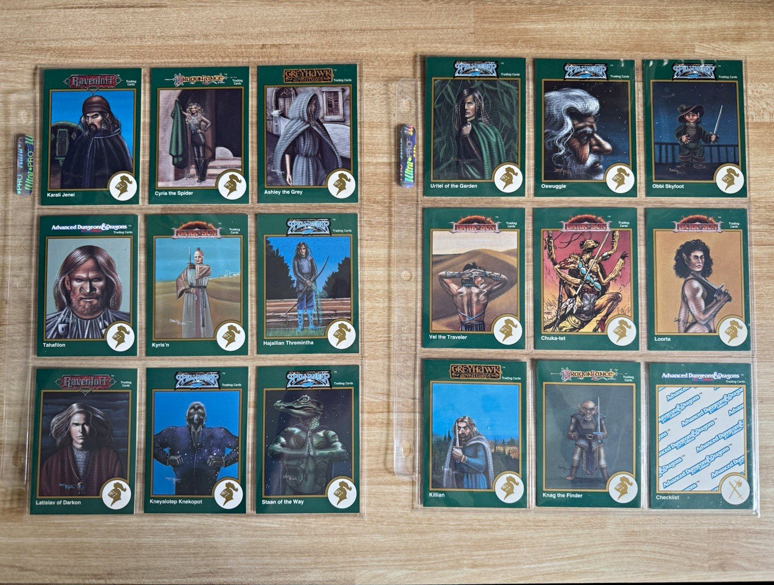 TSR 1993 Advanced Dungeons & Dragons 2nd Edition Trading Cards TSR 1993 Advanced Dungeons & Dragons 2nd Edition Trading Cards