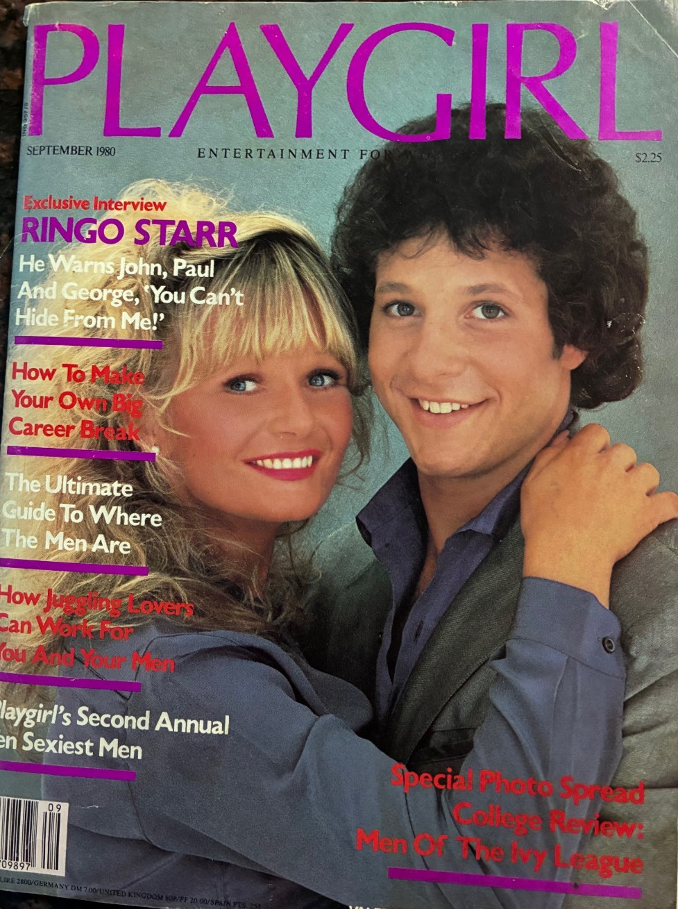 VTG. PLAYGIRL MAGAZINE SEPT 1980 RINGO STAR VTG. PLAYGIRL MAGAZINE SEPT 1980 RINGO STAR