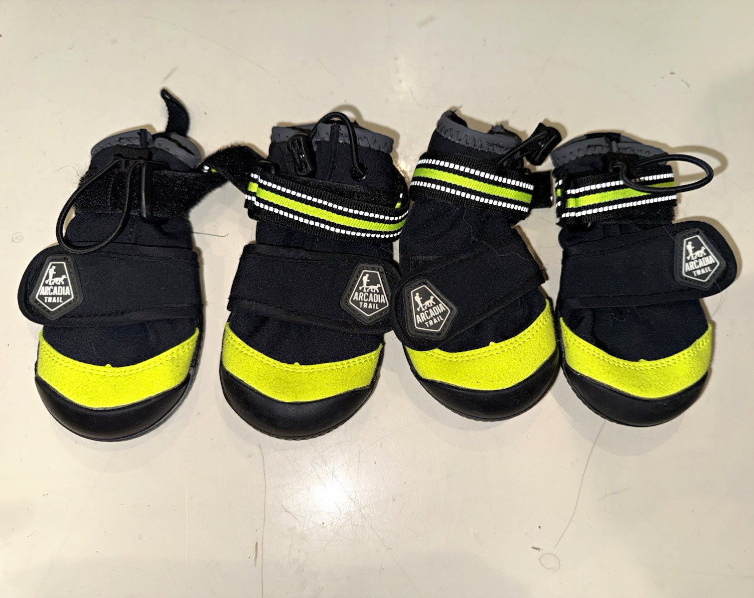 Arcadia Trail AT Year Round Bootie Dog Boots L Black/Yellow Warm Winter