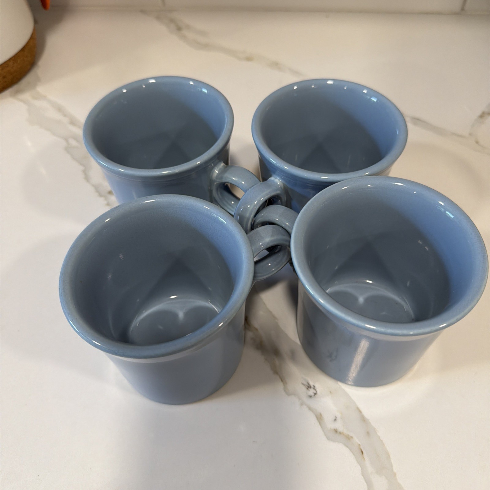 Vintage Blue Fiesta Mugs Vintage Blue Fiesta Mugs