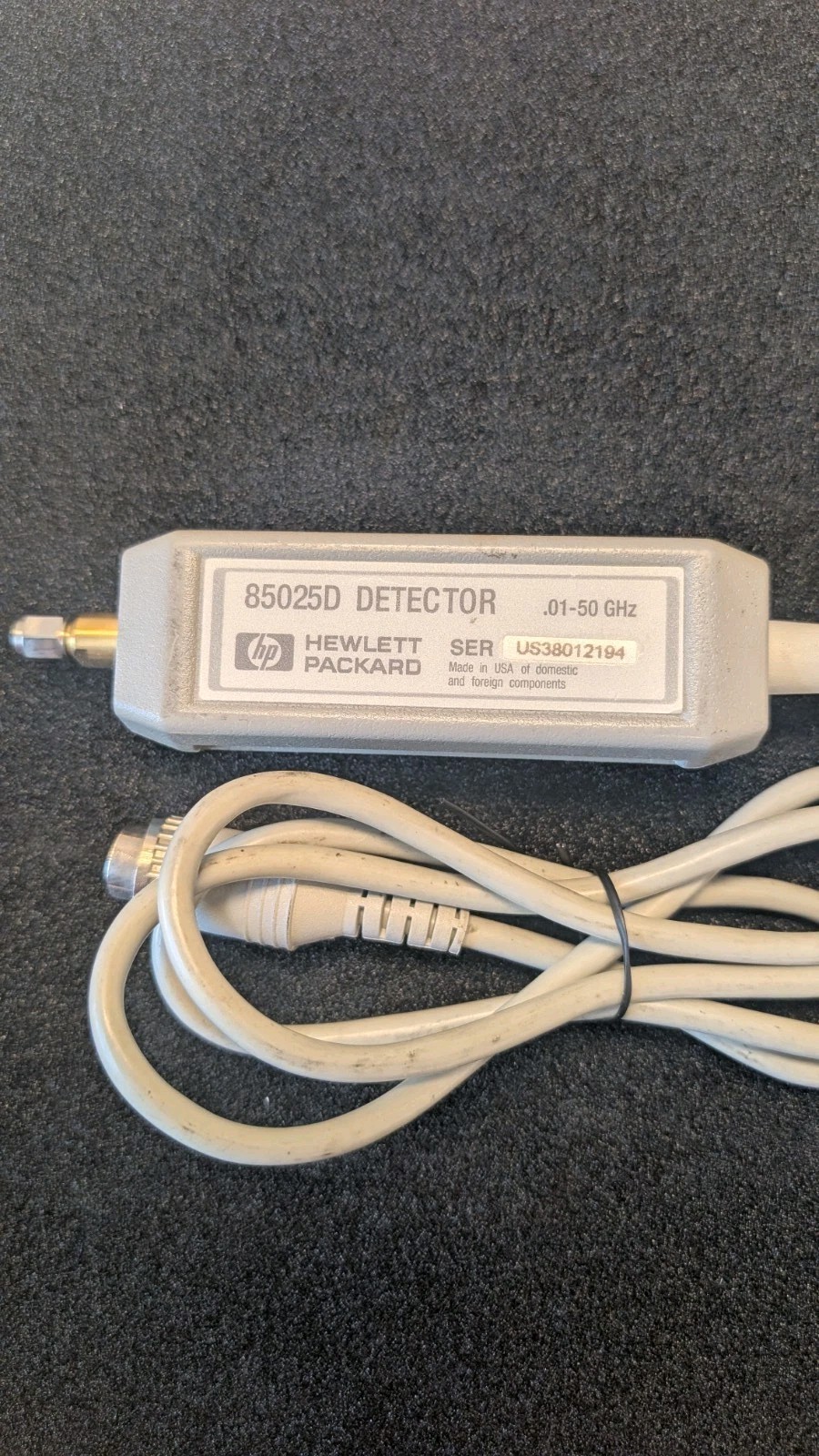 HP Agilent 85025D AC/DC Coaxial Detector 10MHz-50GHz Tested Working