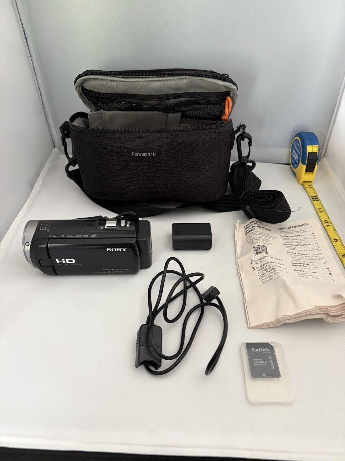 Sony Handycam HDR-CX330 HD Camcorder Bundle W/ 60x Zoom, Case, Battery, Etc. Sony Handycam HDR-CX330 HD Camcorder Bundle W/ 60x Zoom, Case, Battery, Etc.