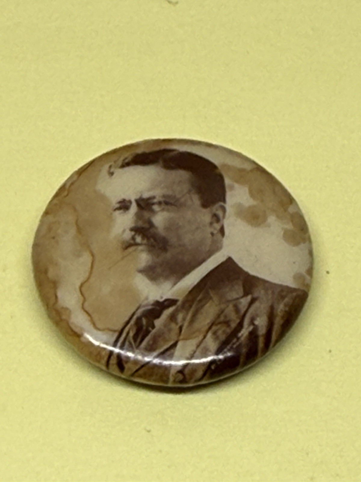 Antique POLITICAL PINBACK BUTTON CELLULOID ROOSEVELT Antique POLITICAL PINBACK BUTTON CELLULOID ROOSEVELT