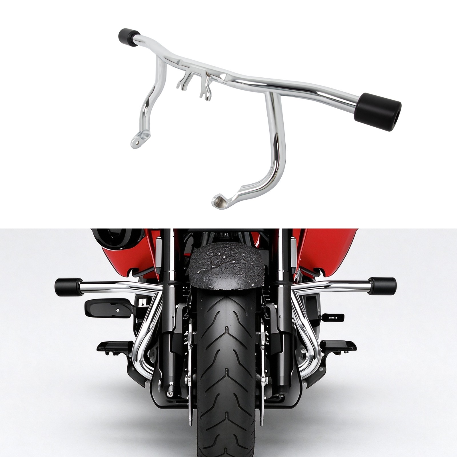Harley Davidson Supporting Crash Bar For Road Glide/CVO Road Glide/Front Part