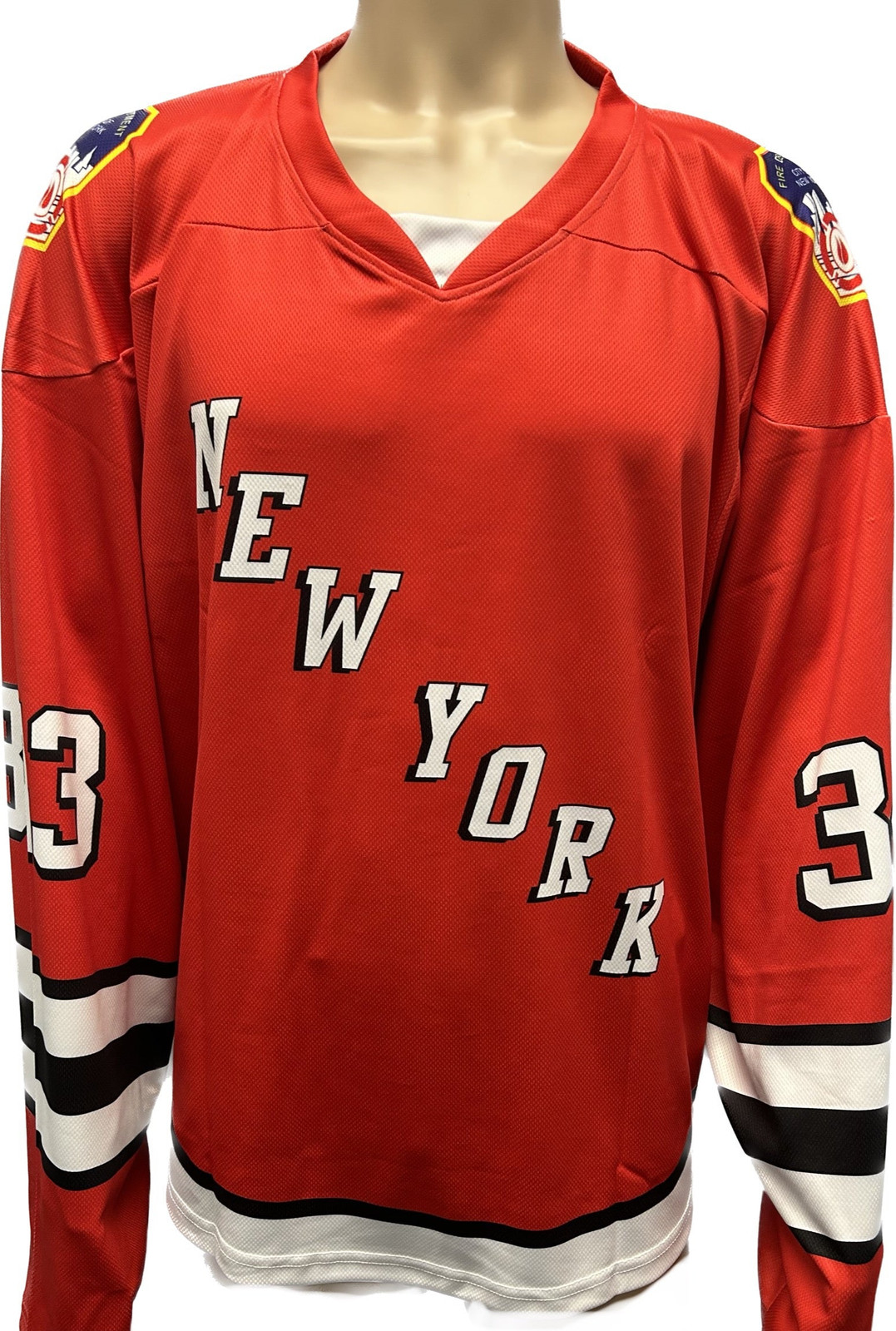 FDNY 343 Official 9/11 Memorial Hockey Jersey to Commemorate The 343 Lives Lost FDNY 343 Official 9/11 Memorial Hockey Jersey to Commemorate The 343 Lives Lost
