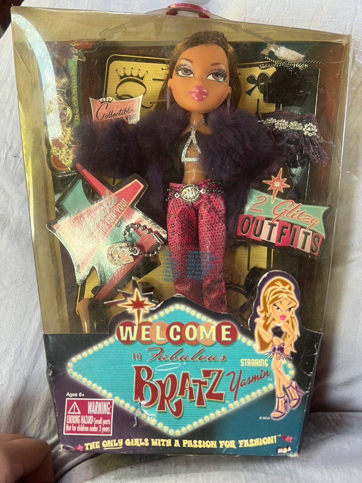 2005 Bratz Welcome to Fabulous Yasmin Las Vegas Doll NIB NRFB Vintage MGA” 2005 Bratz Welcome to Fabulous Yasmin Las Vegas Doll NIB NRFB Vintage MGA”
