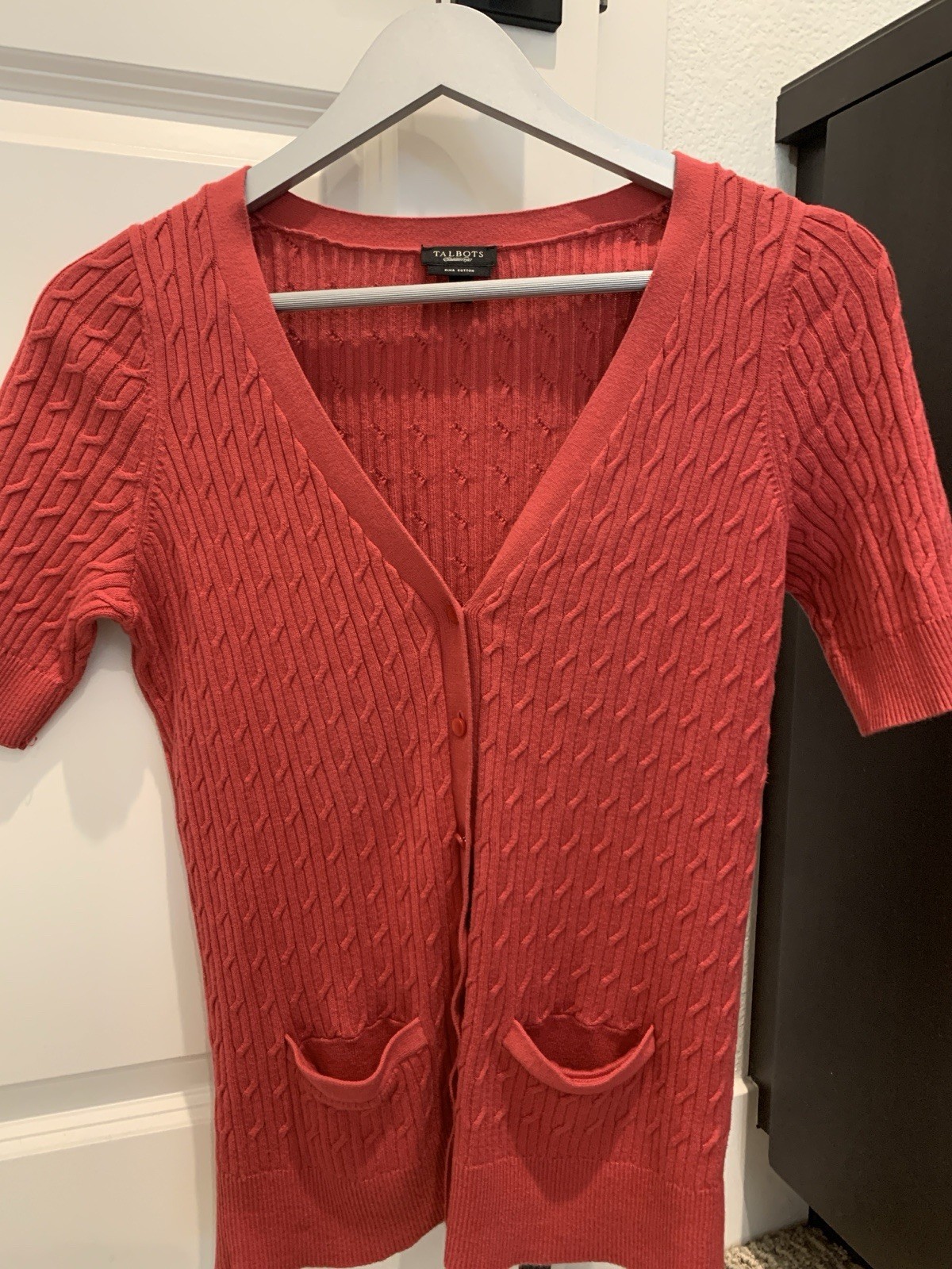 Talbots Short Sleeve Pima Cotton Lightweight Sweater size small Talbots Short Sleeve Pima Cotton Lightweight Sweater size small